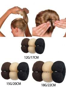 12G/15G/18G/17CM/20CM/22CM, DIY Styrofoam Ring Clasp, Donut Bun Ponytail Stand, Three Colors And Three Specifications You Can Choose Hair Bun Hair Pin Hair Bun Maker Bun Hair Piece Hair Styling Pins, School Stuff