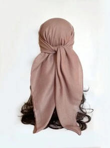 1pc Women's Pure Headscarf Square Scarf Silk Scarf Imitation Linen Hairband Decoration Bandana Shawl Badanatop Headscarf Blue Bandana Silk Scraf Bandana,Hair Band,Head Band Ideal For Dressing Up Your Look - Multicolor - View 16