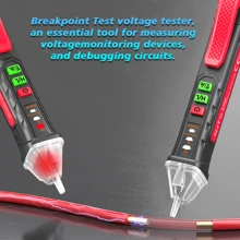 NJTY NJTY Non-Contact Voltage Tester, Electric Pen, 12-1000V AC Voltage Tester Pen, Circuit Break Finder Electrical Tool With Flashlight Buzzer, Live/Neutral Wire Tester, Wire Breakpoint Finder (BATTERY NO INCLUDED))