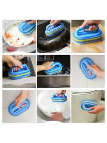 Cọ rửa bọt biển vệ sinh gạch men, Cọ rửa phòng tắm đa năng, Cọ rửa nồi & chảo, Cọ rửa kính, Chất tẩy rửa bồn rửa, Cọ rửa tường nhà bếp & phòng tắm, Có tay cầm để rửa tay sạch, Tẩy dầu mỡ, Cọ rửa bọt biển - nhiều màu - Xem 5