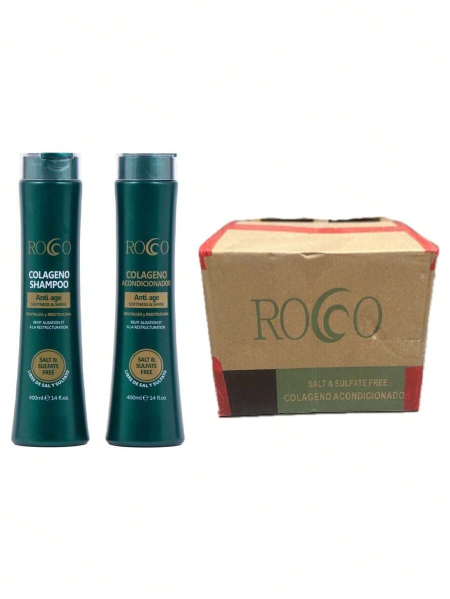 12 Shampoo + 12Rocco Colageno Conditioner 400ml