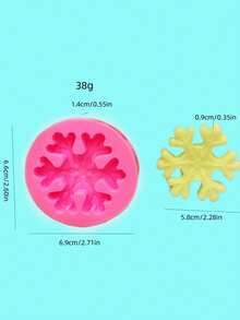 1 个硅胶模具，适用于圣诞姜饼人、雪人和圣诞树形状 - 粉色 - 查看 2