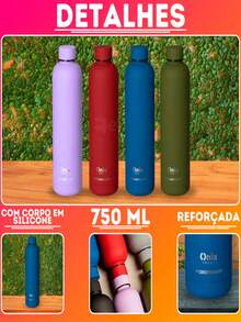 Stainless Steel Vacuum  Bottle With Silicone Coated Body 750ml High Sealing Original Paramount - tử đinh hương - Xem 4