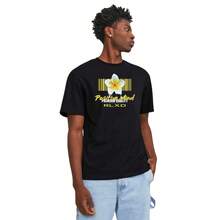 Cotton Streetwear T-Shirt Design Round Neck Stylish - 黑色 - 查看 1