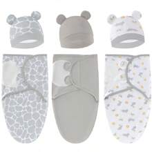 1set New Baby Swaddling Blanket, Hospital Wrap, Infant Anti-Kick Sleeping Bag, Spring/Autumn Newborn Baby 0-6 Months, Unisex Love Valentine