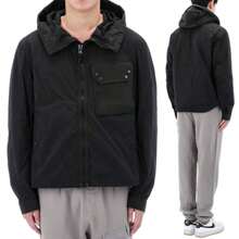 Ten C Pocket Hooded Jacket Black