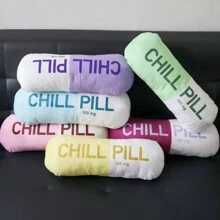 Una almohada de píldora muy interesante, cojín de sofá, cojín decorativo, almohadilla para los pies, regalo creativo, cojines lindos, decoraciones de sofá, nuevas decoraciones del hogar, regalos de cumpleaños, 1 pieza - Verde - Ver 8