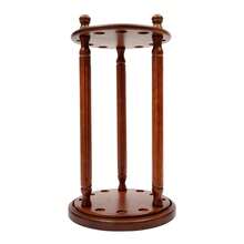 9 Pool Stick Holder, Revolving Billiard Stick Cue Rack, Wood Billiard Cue Rack