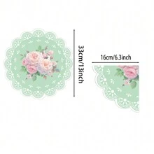 10 món đồ dùng tiệc trà hoa, đĩa giấy hoa, khăn ăn, bàn nói chuyện, đĩa giấy hoa cổ điển xinh xắn, tiệc trà chiều, ngày của mẹ, đồ trang trí tiệc sinh nhật, tiệc cô dâu, tiệc cưới và kỷ niệm - Nhiều màu - Xem 3