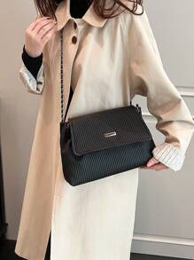 Retro Large Capacity Chain Shoulder Bag Fashion Slung Tote Bag - Multicolor - View 8