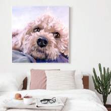 Bộ tranh đính đá 5D DIY hình chó con, tranh đính đá Diamntrum Animal Pet, tranh thêu pha lê theo số, bộ tranh nghệ thuật làm quà tặng trang trí tường nhà - màu sắc - Xem 5