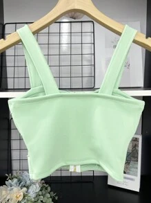 ELLIE Women's Cropped Top With Neoprene Cups - 薄荷綠 - 查看 4