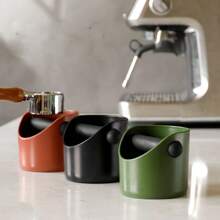 1 pièce Mini seau à résidus de poudre de café, boîte à retirer les résidus, seau de stockage en plastique épais rond de poudre de café pour la maison. Outil de café, retour à l'école.