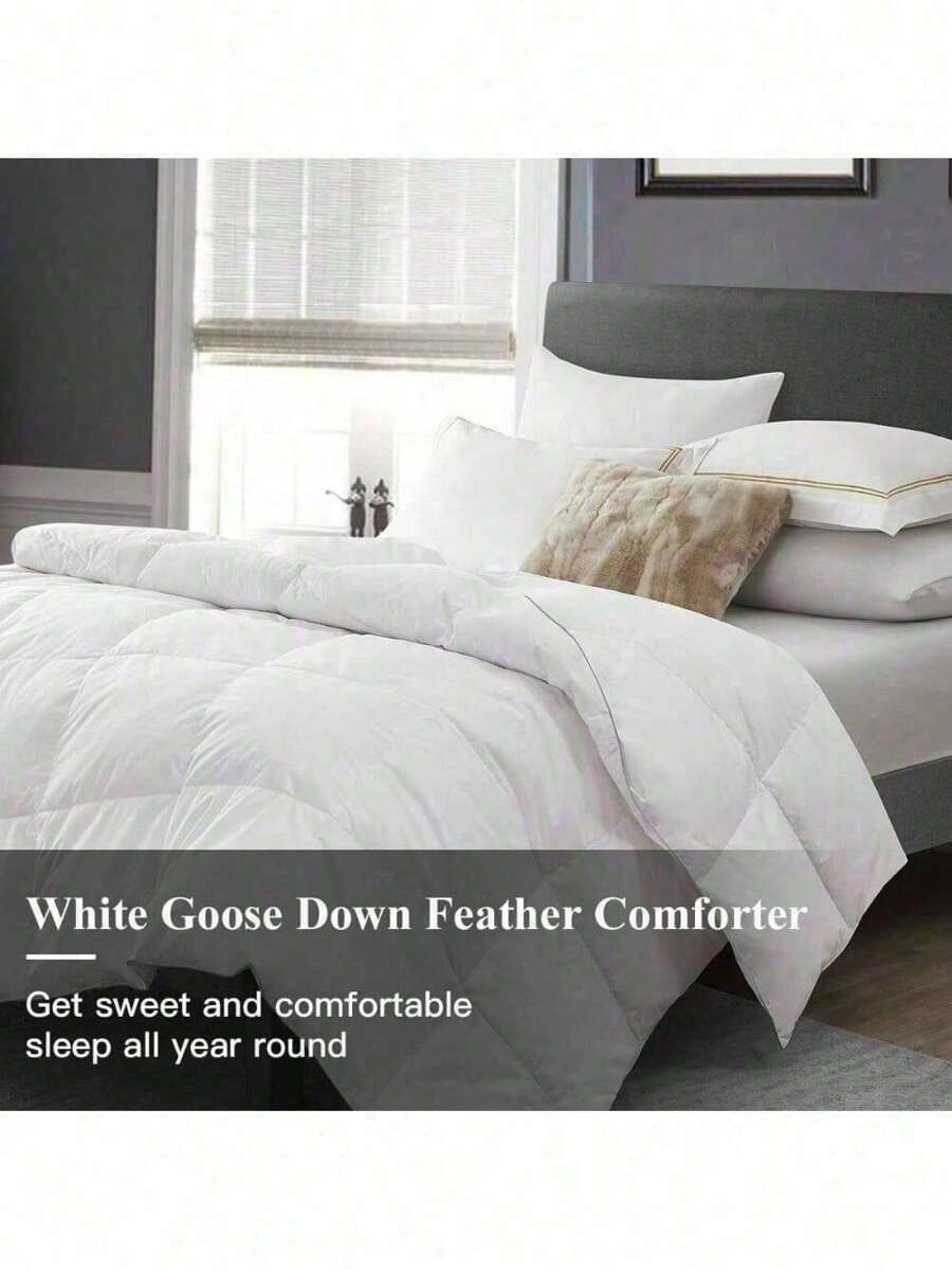 LUXURIOUS 1200TC BAFFLE BOX Siberian GOOSE DOWN Comforter SHEIN UK