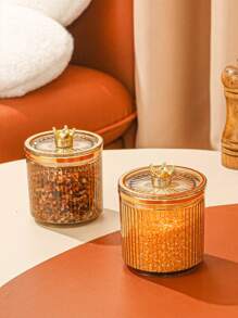 1 件/4 件/套塑料多功能储物罐，密封容器带托盘圣诞礼物 - 無色 - 查看 11