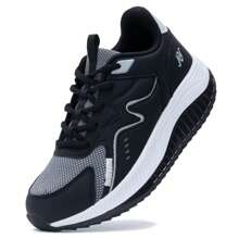 Womens Walking Shoes With Arch Support Trainers Comfortable Tennis Sneakers Size 4-9 UK - Black - View 3