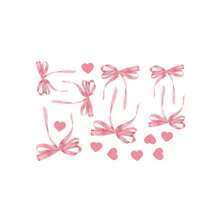 1pc Pink Bow Wall Sticker, Peel And Stick, Pink Bow Heart Decal For DIY Home Decoration, Suitable For Boys And Girls Bedroom, Living Room, Bathroom, Nursery, Cloakroom, Dressing Room, Party Decoration Bathroom Stickers, Stickers, Wall Decal, Vinyl Decal For Home Decorations, Spring Decoration Items Refresh Your Home, Festival Decoration Stickers Gifts Birthday Graduation School Decor School Surprise Dormitory Decor Back To School Room Decor School Supplies
