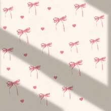 1pc Pink Bow Wall Sticker, Peel And Stick, Pink Bow Heart Decal For DIY Home Decoration, Suitable For Boys And Girls Bedroom, Living Room, Bathroom, Nursery, Cloakroom, Dressing Room, Party Decoration Bathroom Stickers, Stickers, Wall Decal, Vinyl Decal For Home Decorations, Spring Decoration Items Refresh Your Home, Festival Decoration Stickers Gifts Birthday Graduation School Decor School Surprise Dormitory Decor Back To School Room Decor School Supplies