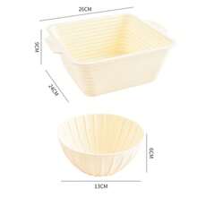 Silicone Bread Proofing Basket Sourdough Baking Bowl Foldable Handmade Bread Making Supplies For Bakers - Beige - View 9