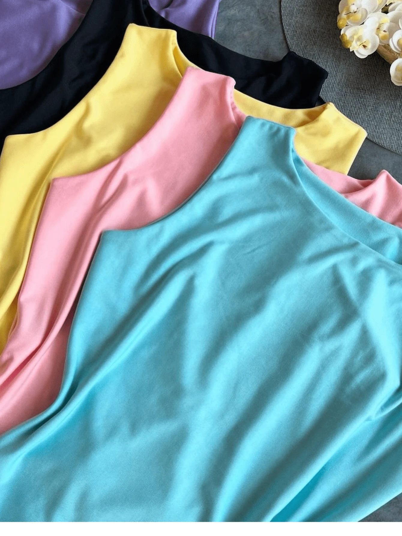 Women's Suplex Tank Top Bodysuit - Màu xanh nhạt - Xem 1