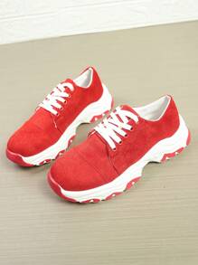 Ladies New Spring And Autumn Large Size Shoes Flat Bottom Leisure Breathable Strap Design Sports Shoes Non-Slip Casual Sports Shoes