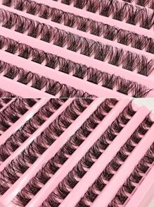 Asiteo DIY Eyelashes 120Pcs Natural Look Soft And Fluffy False Eyelashes D Curl Individual Lashes For Daily Makeup Extension Eyelashes DIY At Home