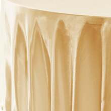 Fani 12 Pack 108 Inch  Round Tablecloth - Premium Silky Satin Tablecloth Overlay Smooth Fabric Table Cover Linens, Table Decoration For Wedding Party Banquet Events Restaurant Kitchen Dining - Champagne - View 4