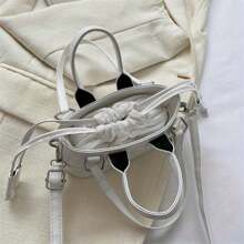 Fashionable Minimalist Solid Color One Shoulder & Crossbody Bag Cute Purse Mini Crossbody Bags For Women Top Handle Clutch Handbag