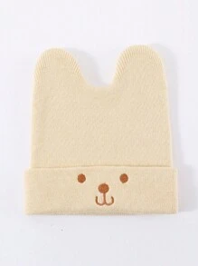 1PC-2pcs/秋冬防寒保暖婴儿帽 宝宝保暖针织毛线帽 春秋男童女童新生儿帽子 针织婴儿帽 秋冬可爱兔子针织毛线帽 婴幼儿百搭保暖套头帽（适合2-24个月宝宝） - 彩色 - 查看 6