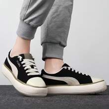 Puma Contrast Color Lace-Up Fashionable Versatile Chunky-Sole Retro Platform Sneakers