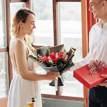 Papel Celofán Para Ramos Coreanos, 20 Unidades - Negro - Ver 6