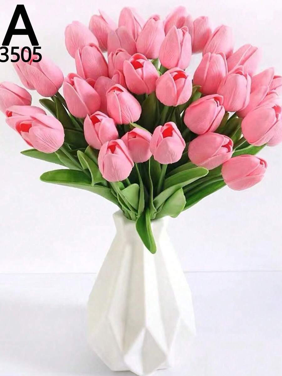 1pc Plastic Vase, Modern Minimalist Round Flower Vase Decoration