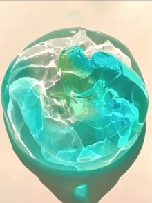 可爱透明的史莱姆泡泡泥，有趣的弹性史莱姆玩具