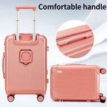 2024 New Luggage Suitcase 10KG Boarding Case Strong And Durable Code Thickened Travel Case - Cà phê nâu - Xem 3