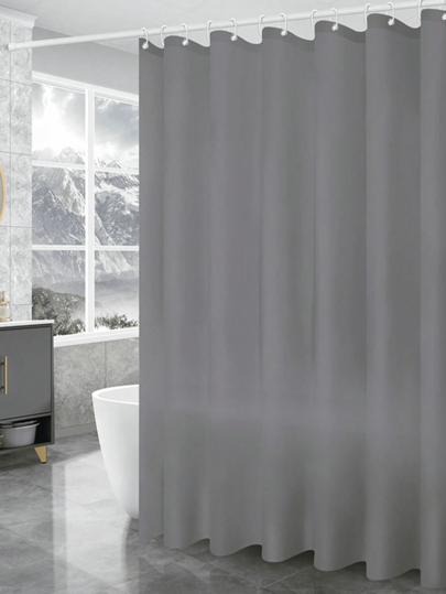 1 pezzo Tenda da doccia tinta unita, tenda da doccia impermeabile minimalista per il bagno di casa, decorazione autunnale per il bagno, accessori per il bagno, ritorno a scuola