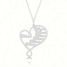 Collar con nombre personalizado Amor eterno Collar con nombre en inglés personalizado para mujer, admite de 1 a 8 letras, regalo familiar