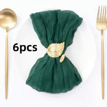6/12/18/24/30 Pieces Purple Gauze Cheese Cloth Napkins, Multi-Color Optional Cheese Cloth Napkins Bali Cheese Cloth Napkins, Rustic Bohemian Lavender Napkins, Lavender Napkins For Family Dinners, Restaurants, Wedding Receptions, Dinners, Holiday Parties, Table Decorations