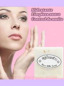 12 Piezas Jabón De Arroz Tailandés Elimina Grasa Aclara Exfoliante - Beis - Ver 2