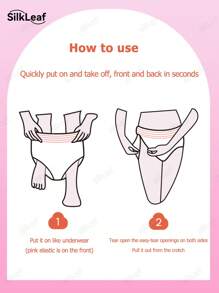 2/16pcs, Sanitary Napkins, Night Sanitary Napkins, L/Xl, Ultra-Thin And Breathable, Dry, For Postpartum Women,Period Underwear,Pantyliners,Pants Napki Overnight Protection Pants,Leak-Proof Period Underwear