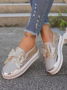 Zapatos deportivos de ocio con costuras retro para mujer, transpirables, cómodos, suaves y con amortiguación que aumentan la altura, ideales para senderismo, actividades al aire libre, vacaciones y escalada en primavera y verano - Dorado - Ver 2