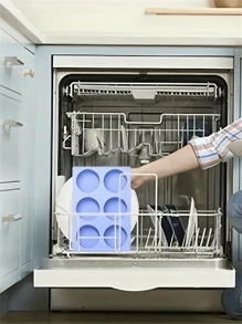 6-Cavity Silicone Cake Mold, Round Cylinder Handmade Soap Mold, Heat Resistant For DIY Baking Tools - Multicolor - View 3