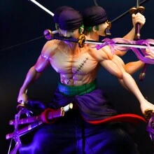 悟空举起纳帕雕像、那美克星传奇 DBZ、挥舞元气弹的克林、海贼王索隆三刀流鬼岛、阿修罗蓝染雕像、动漫人物公仔收藏品 - 手辦 - 查看 9