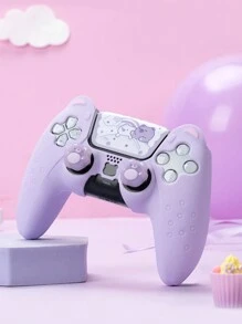 GeekShare Silicone Bear Ear Gamepad Protective Case & Bear Button Protective Case - Purple - View 1