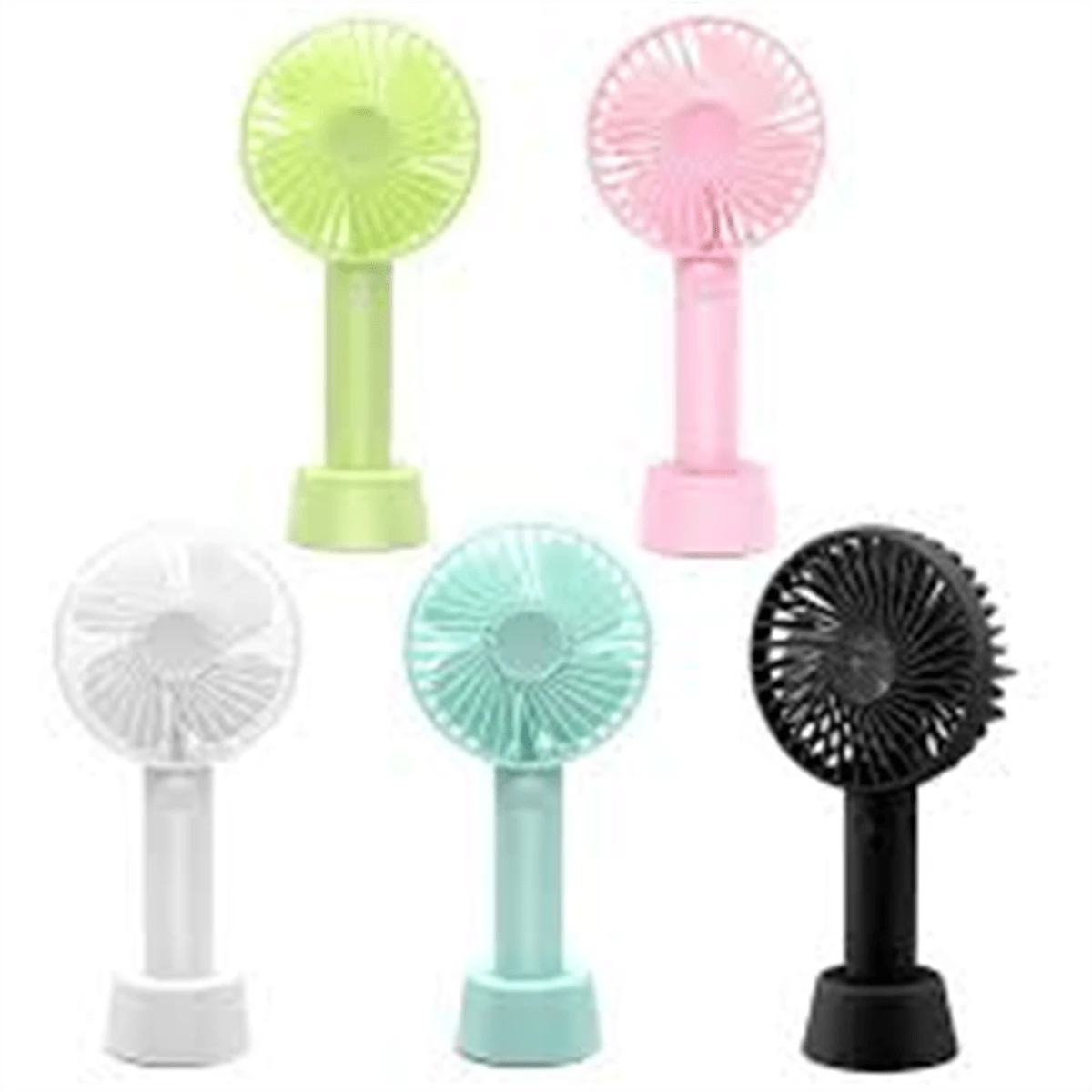 Mini Ventilador Portátil De Mão Recarregavel Usb - Multicolorido - Visão 1