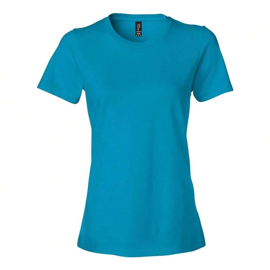 Softstyle Womens Lightweight T-Shirt (Caribbean Blue) - Màu xanh lam - Xem 1