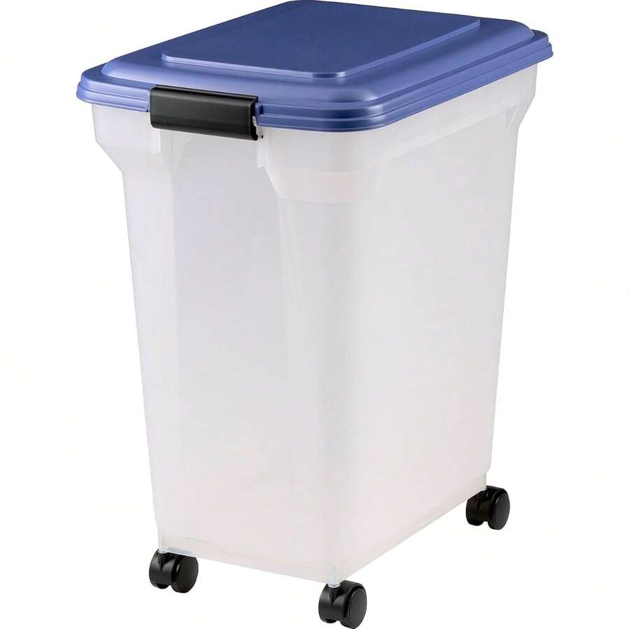 45 Litre Airtight Clear Plastic Storage Food Dry Pet Catering Bin