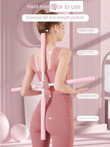 1pc Yoga Stick For Back And Shoulder, Model Cross Stand Yoga Stick For Body Training, Suitable For Various Scenarios - Multicolor - View 3