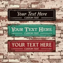 1pc Customized Street Road Sign Metal Wall Art, Personalized Text Arrow Direction Sign, Outdoor Decor, Home Decor, Bedroom Decor, 16"X4",Outdoor Living Inspo