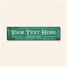 1pc Customized Street Road Sign Metal Wall Art, Personalized Text Arrow Direction Sign, Outdoor Decor, Home Decor, Bedroom Decor, 16"X4",Outdoor Living Inspo