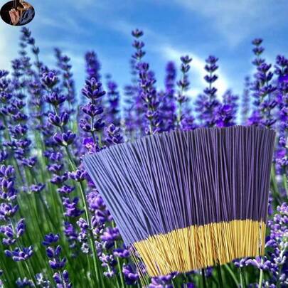 40/100 عود بخور بنفسجي، عيدان خشبية طبيعية بطول 22 سم/8.7 بوصة من البامبو، مناسبة للتأمل والصلاة واليوجا وتخفيف التوتر وعلاج رائحة المنزل، مثالية لديكور المنزل والأعياد والتخرج وعيد الميلاد والهدايا الميلادية